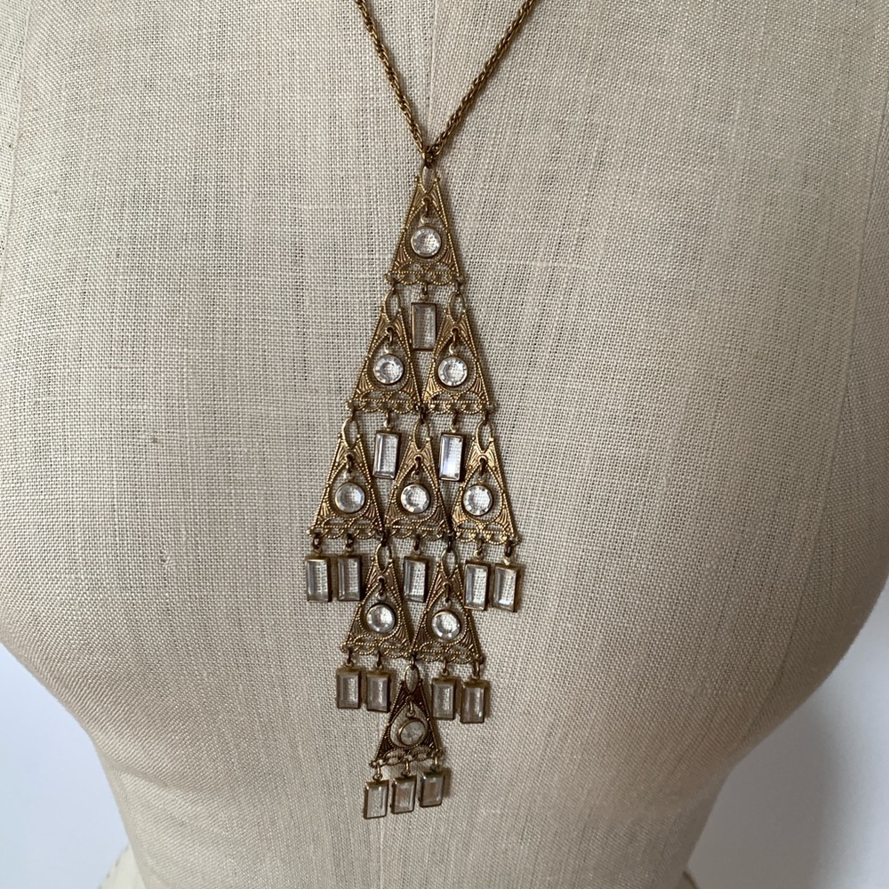 Vintage Christmas Tree Necklace